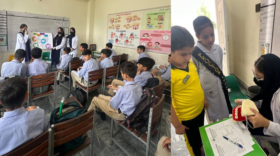 School dental health program in Abbottabad educates 470 students on oral hygiene