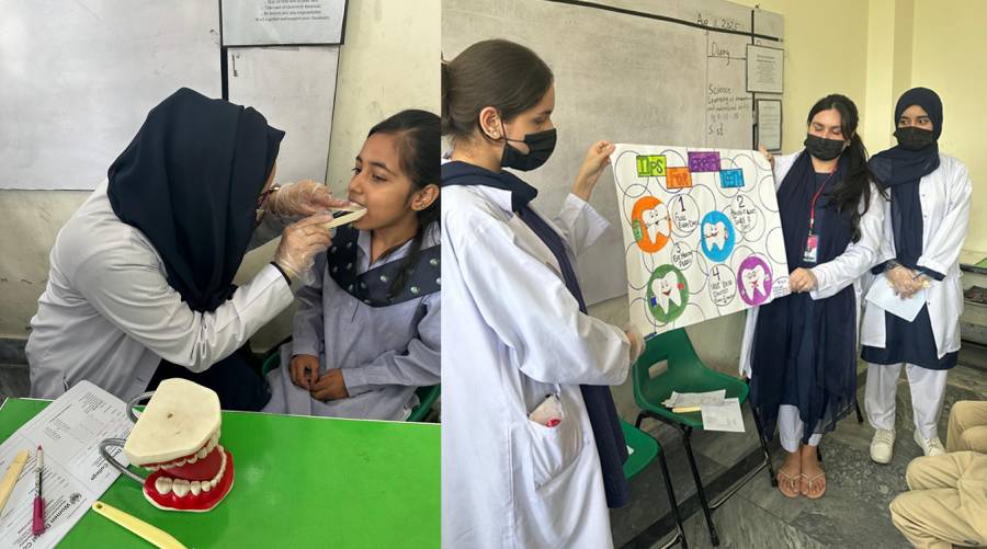 School dental health program in Abbottabad educates 470 students on oral hygiene