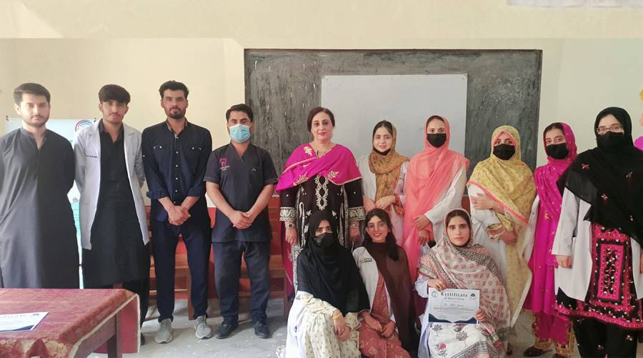 Free dental camp at govt girls community model high school quetta providing oral care and hygiene education to students