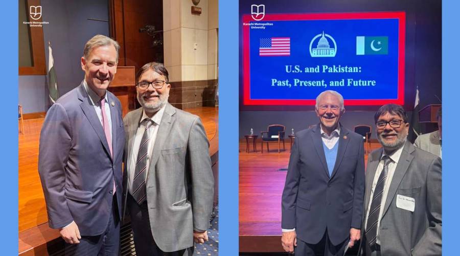 Vice Chancellor of Karachi Metropolitan University participates in a high-level policy dialogue at the US Capitol, emphasizing education, innovation, and economic cooperation