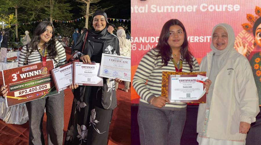 Ziauddin University BDS students Hiba Rashid and Samin Zaki win third place at Asia Pacific Regional Summit in Indonesia