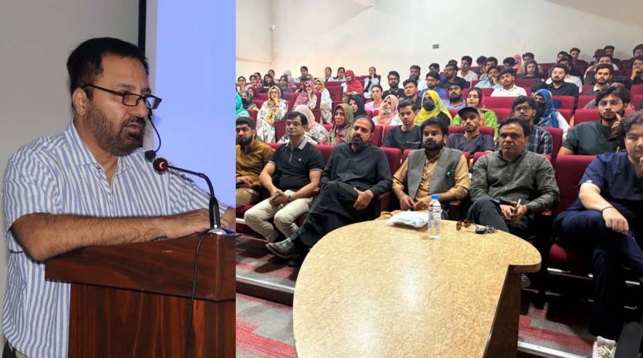 LUMHS final-year BDS and postgraduate dentistry students attend seminar on career opportunities for Pakistani dentists in the UK