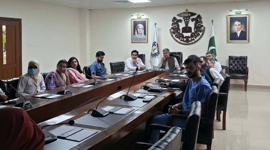 FJIDS Lahore FCPS and MDS residents participate in a postgraduate research synopsis review meeting