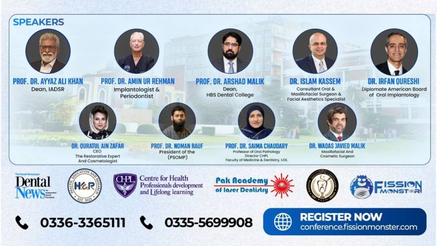 Dental Nexus Summit 2026 speakers and workshops at The University of Lahore on October 17, 2026