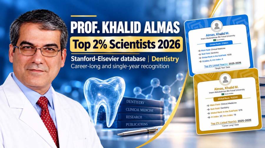 Professor Dr Khalid Almas, Pakistan-trained periodontology professor recognised in the 2026 Stanford–Elsevier top-cited scientists database.