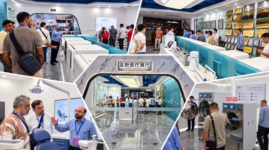 Runyes Global Partners Summit 2026 in Ningbo, China, featuring a new factory opening, dental technology showcases and research visits.