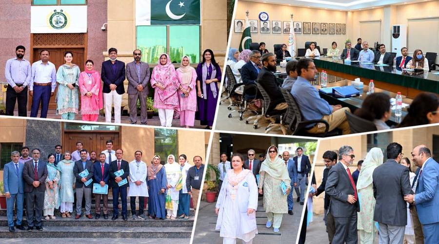 PMDC inspection of postgraduate dental and medical training programmes at Dow University of Health Sciences in Karachi.